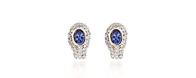 Tanzanite and Diamond Earrings 2.52 Carat Total Weight