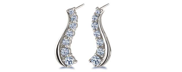 Journey Diamond Earrings 3/8 Carat Total Weight