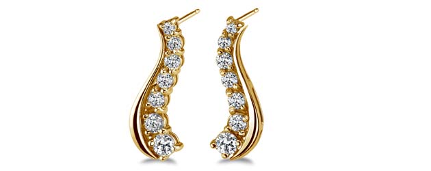 Journey Diamond Earrings 3/8 Carat Total Weight