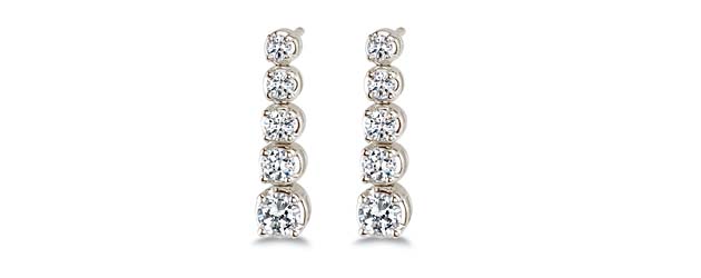 Journey Diamond Earrings 1/2 Carat Total Weight