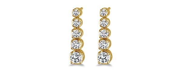 Journey Diamond Earrings 1/2 Carat Total Weight