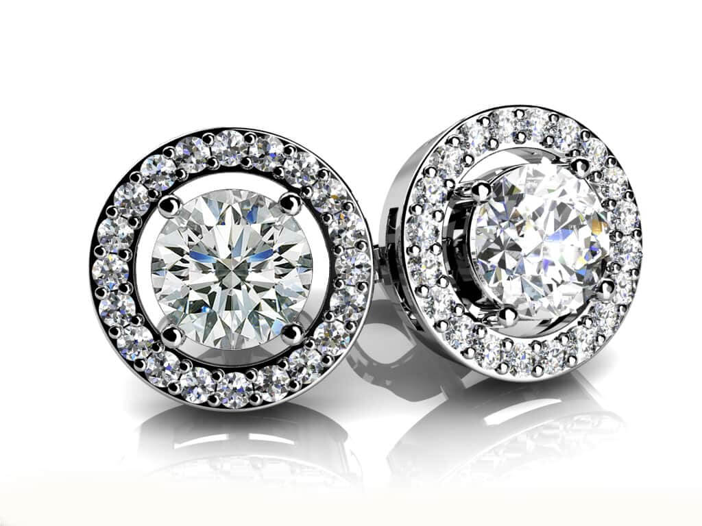 Romanced By Diamonds Stud Earrings 0.81 Carat Total Weight