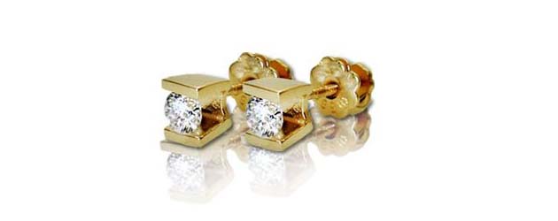 chanel gold earrings stud set