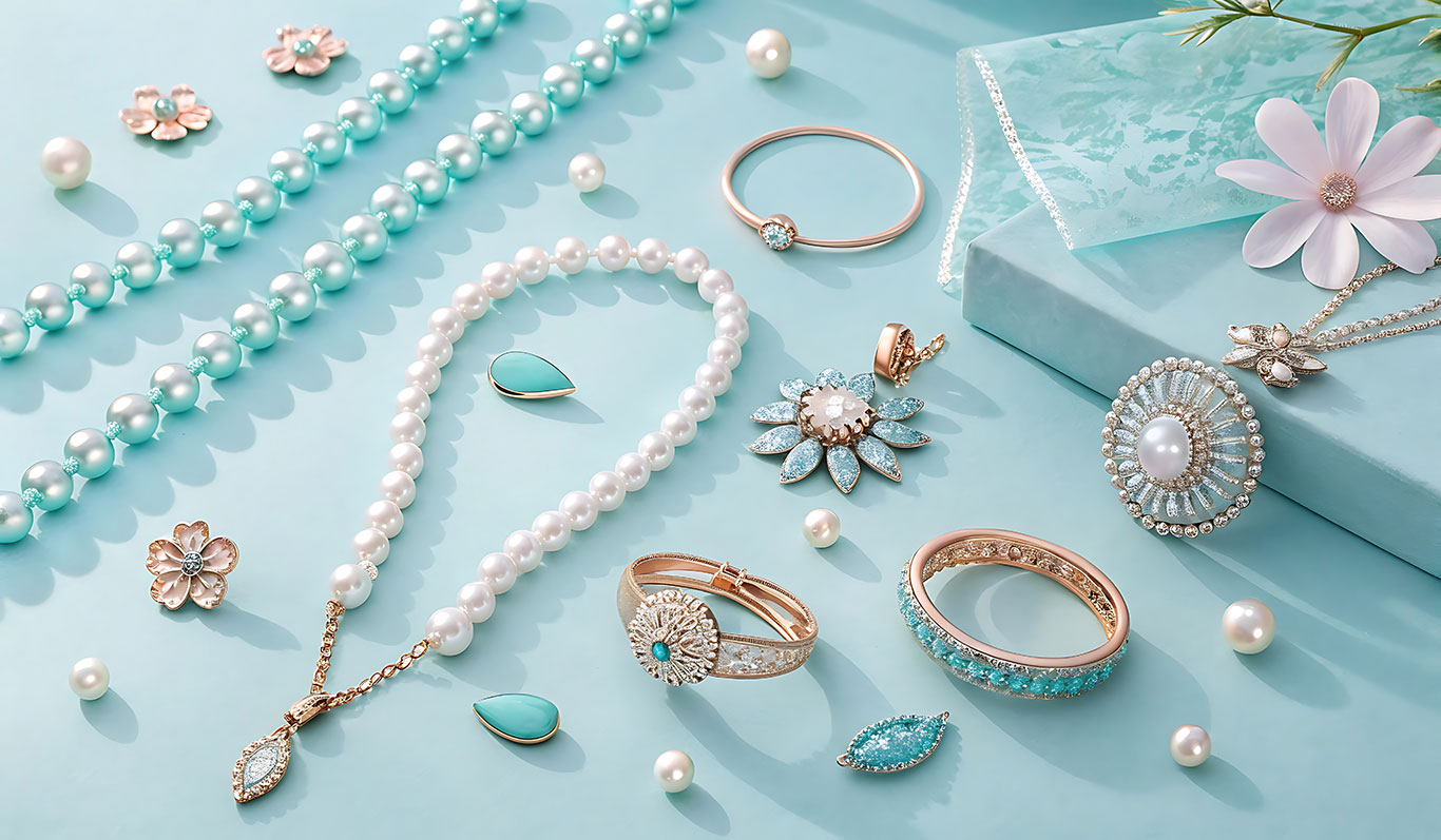 30th Year wedding anniversary pearl jewelry gift ideas - pearl rings, necklaces, and earrings