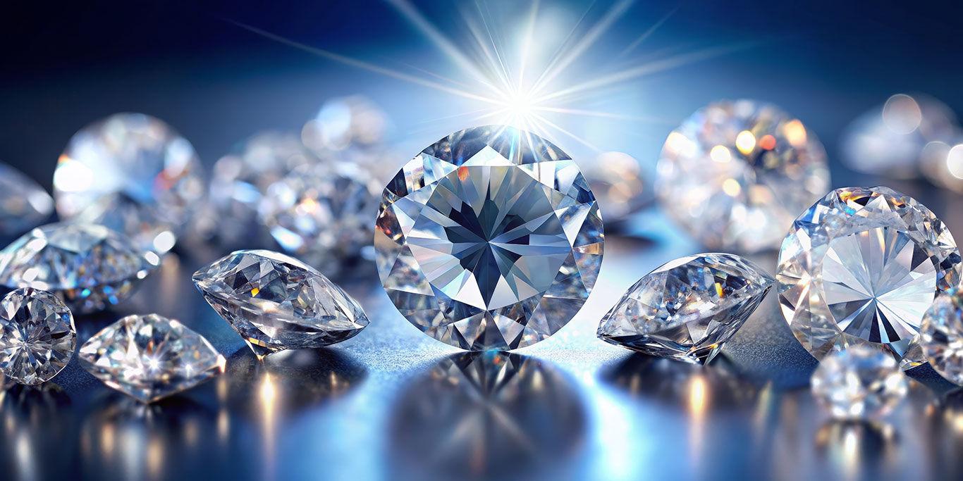 Moissanite vs diamond side by side comparison showing brilliance, fire, and sparkle differences between moissanite and natural diamond gemstones
