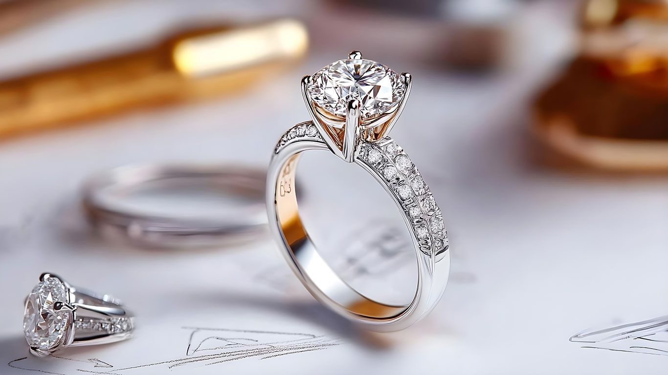 Popular engagement ring styles including solitaire, halo, three-stone, pave side-stone, and vintage-inspired diamond rings