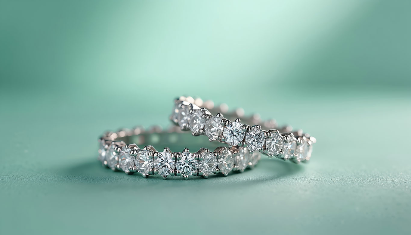 Full diamond eternity band