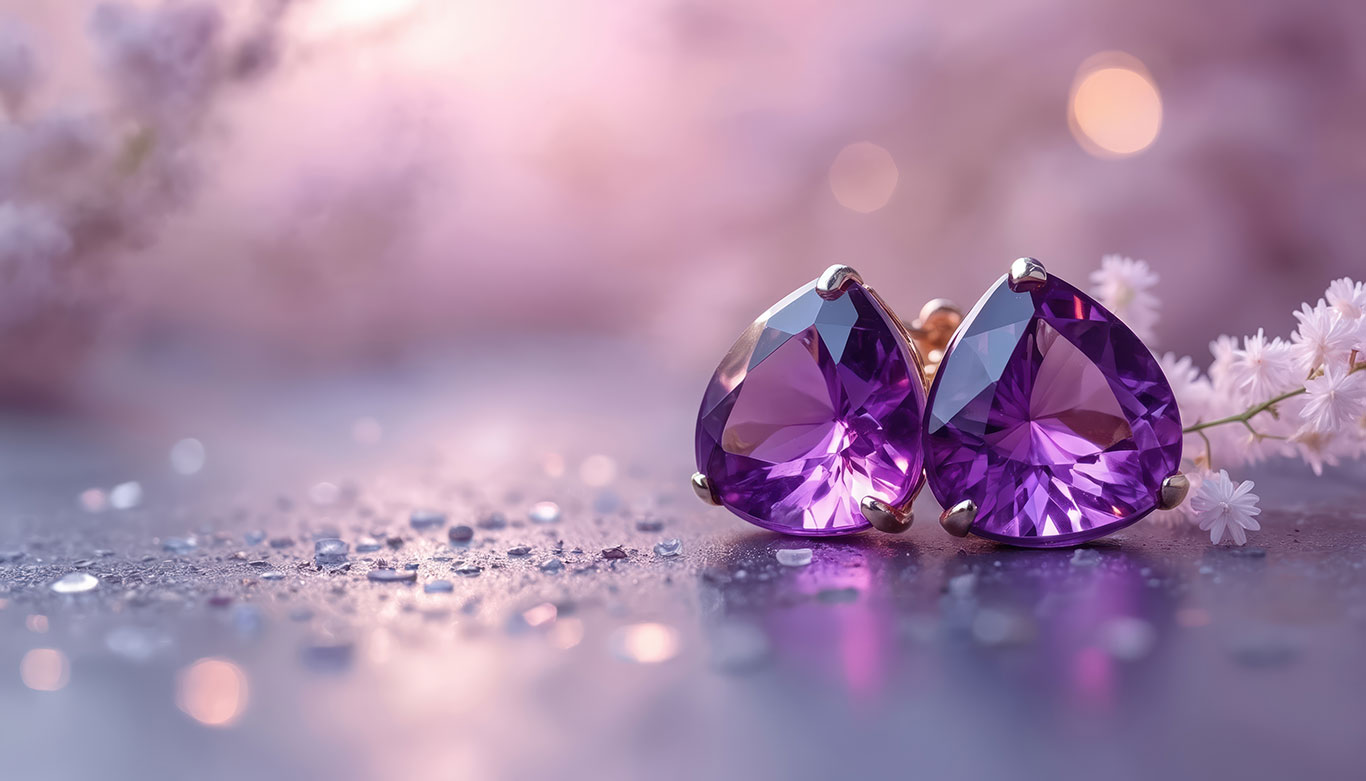 Amethyst gemstone