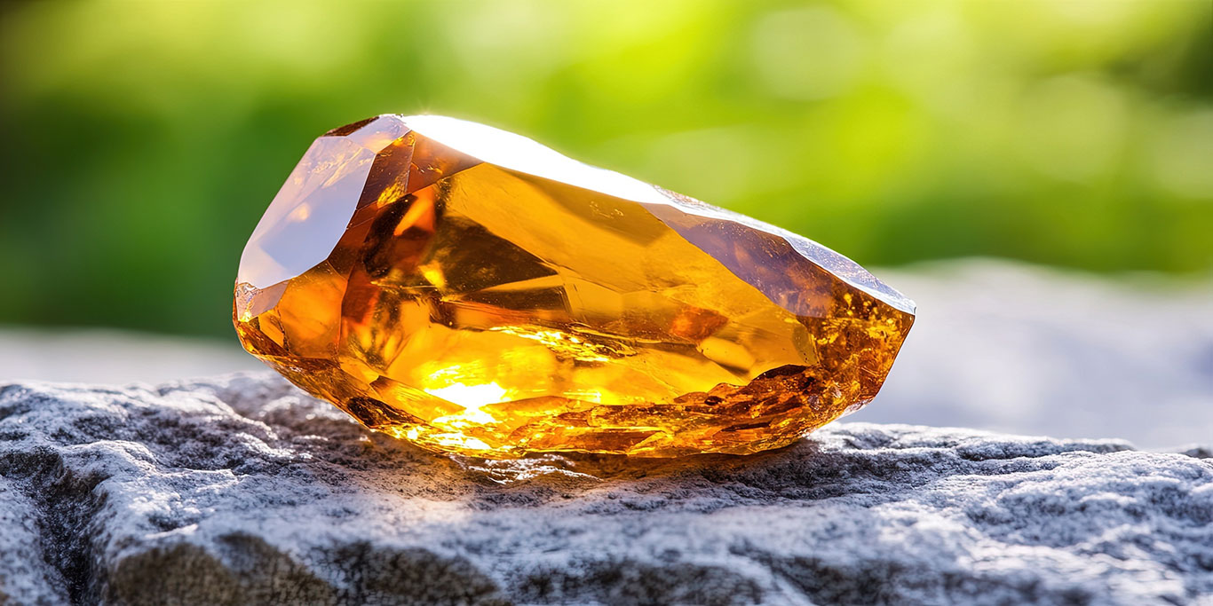Citrine gemstone