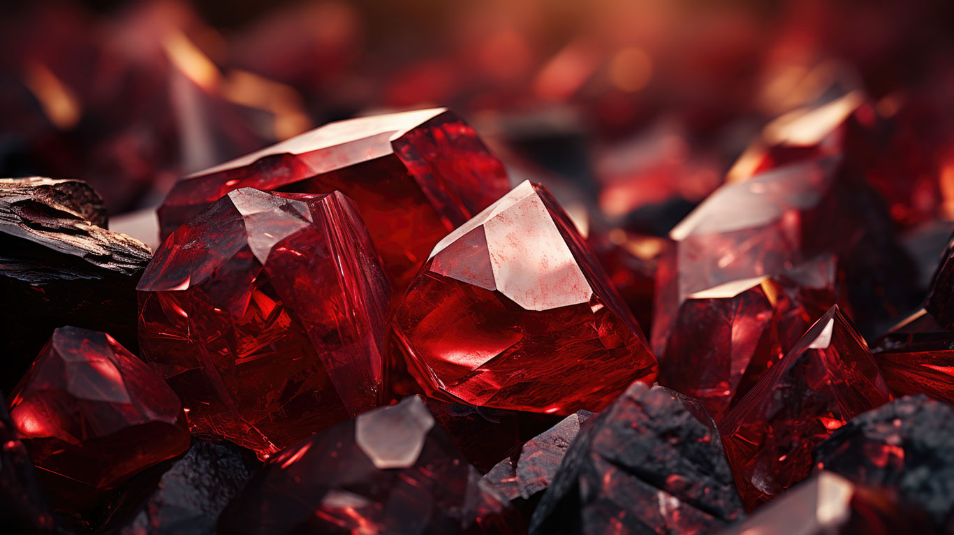 Garnet gemstone