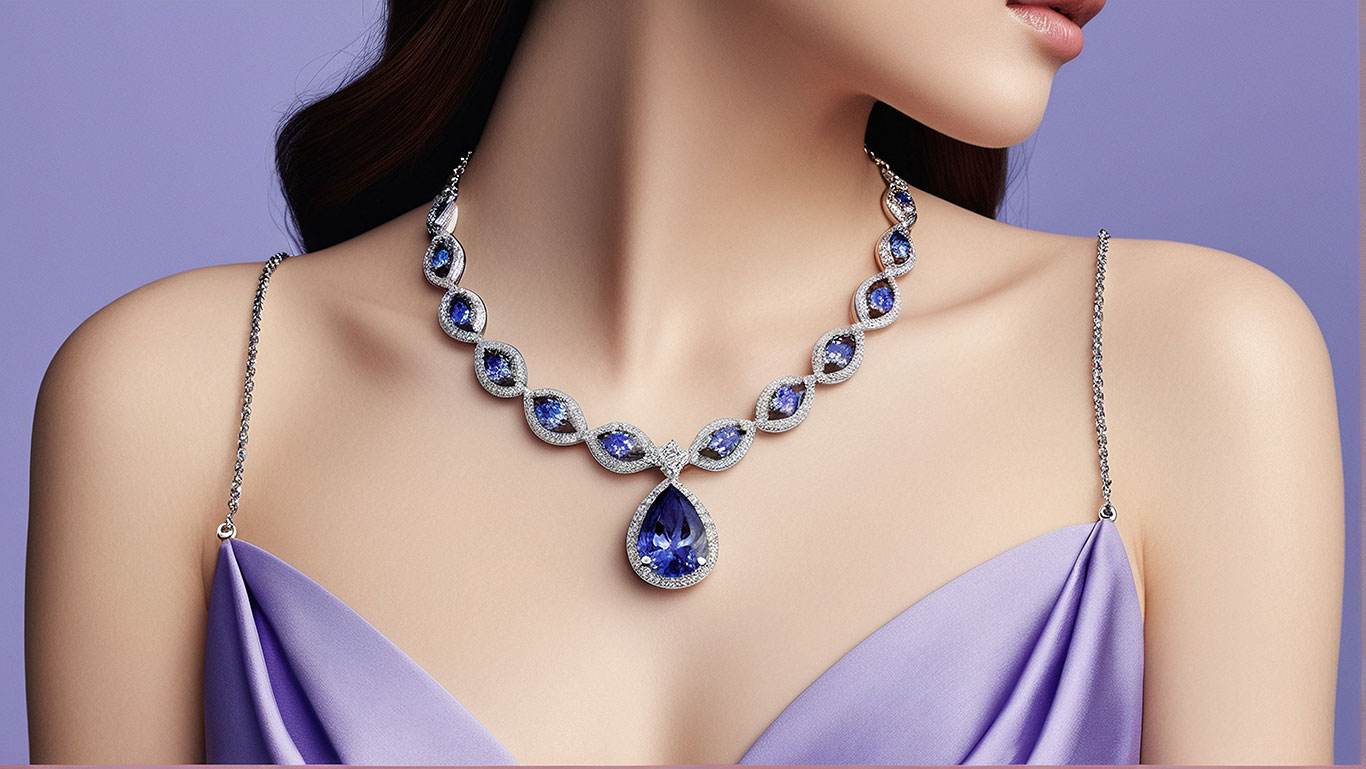 Tanzanite sterling silver jewelry collection