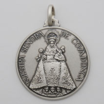 Sterling Silver Our Lady of Covadonga Medal