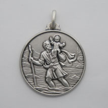 Sterling Silver St Christopher Medal