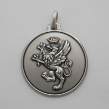 Sterling Silver Griffin Medal