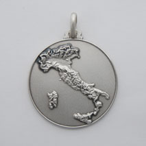 Sterling Silver Italy Medal