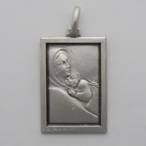 Sterling Silver Rettangolari Medal