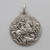 Sterling Silver St. George Medal