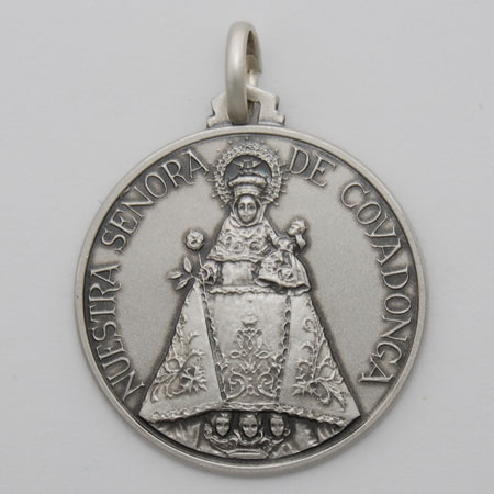 25mm Sterling Silver Our Lady of Covadonga Medal