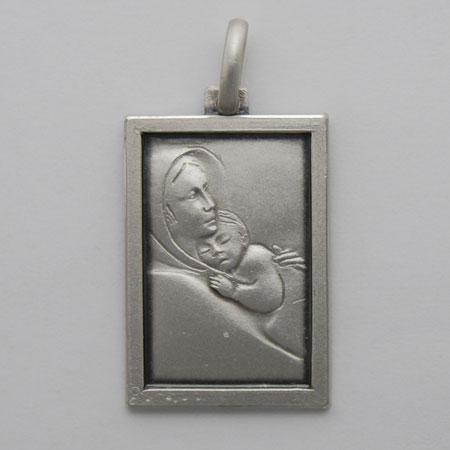 30mm x 18mm Sterling Silver Rettangolari Medal