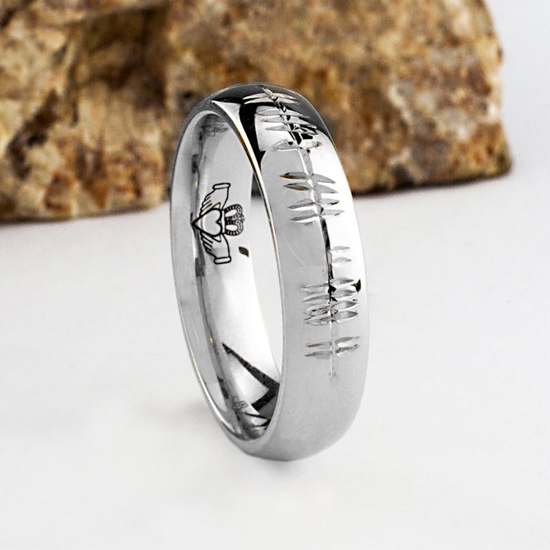 Palladium wedding band