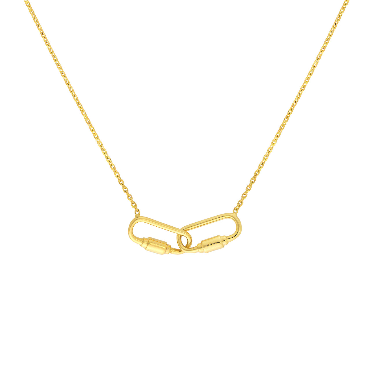 Petite Carabiner Links Necklace