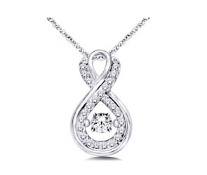 Moving Diamond Fashion Pendant