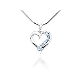 Diamond Heart Pendant<br> 1/4 Carat Total Weight