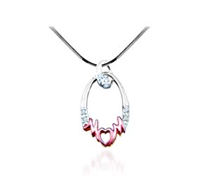 Diamond MOM Fashion Pendant<br> .03 Carat Total Weight