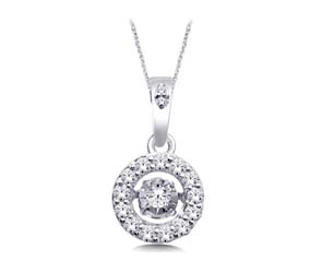 Moving Diamond Fashion Pendant