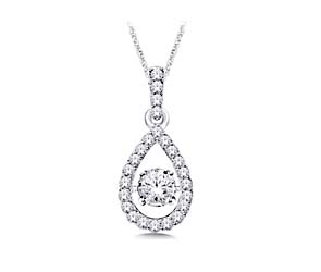 Moving Diamond Hanging Fashion Pendant