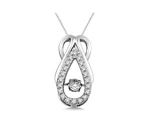 Hanging Moving Diamond Fashion Pendant