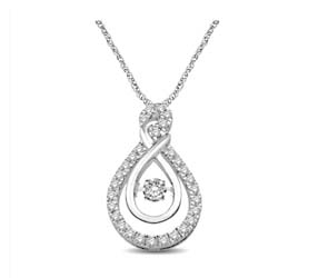 Moving Diamond Fashion Pendant