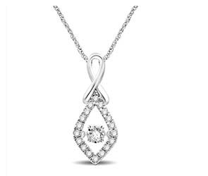 Moving Diamond Fashion Pendant