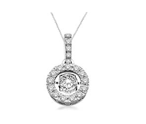 Moving Diamond Fashion Pendant