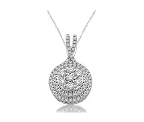 Diamond Flower Fashion Pendant