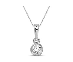 2 Stone Diamond Fashion Pendant