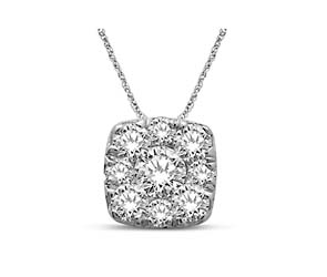 Diamond Flower Pendant