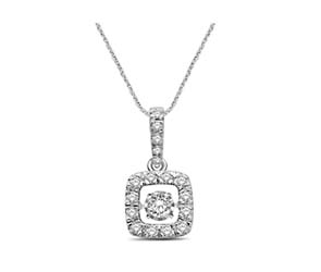 Moving Diamond Fashion Pendant