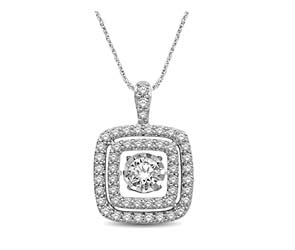 Moving Diamond Fashion Pendant