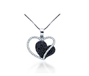 Ladies Diamond Heart Pendant<br> .44 Carat Total Weight