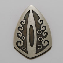 Sterling Silver Solid Water Shield - Nathan Fred (artist)
