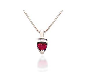 Trillean Ruby & Diamond Pendant