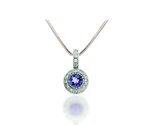 Tanzanite and Diamond Pendant