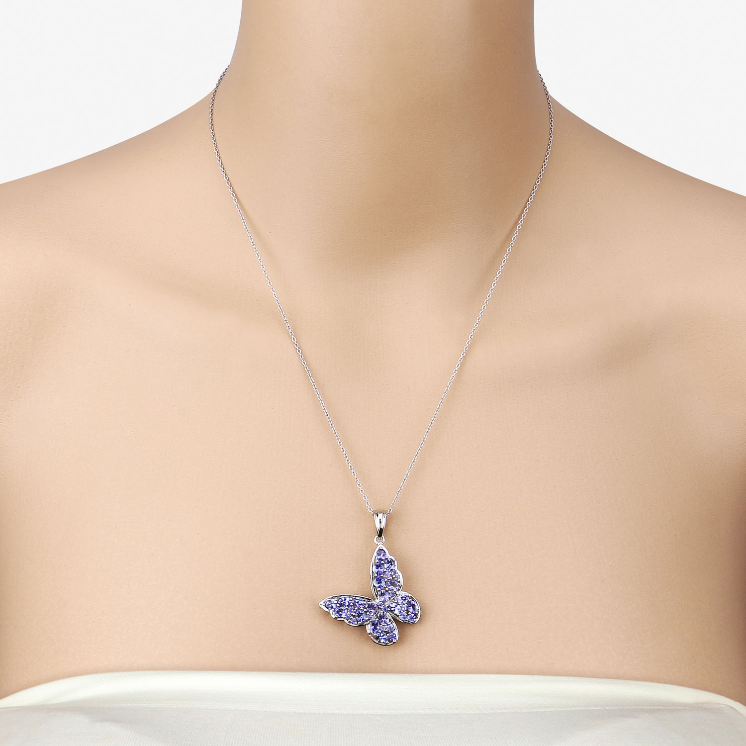 3.78 Carat Genuine Tanzanite .925 Sterling Silver Pendant 3.78 C.T.W Sterling Silver - view 3