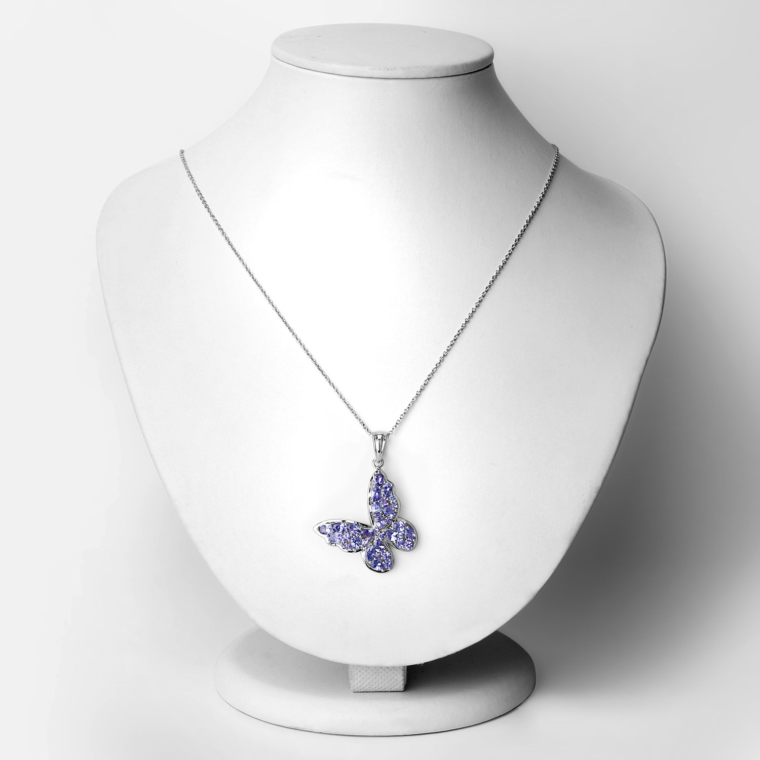 3.78 Carat Genuine Tanzanite .925 Sterling Silver Pendant 3.78 C.T.W Sterling Silver - view 2