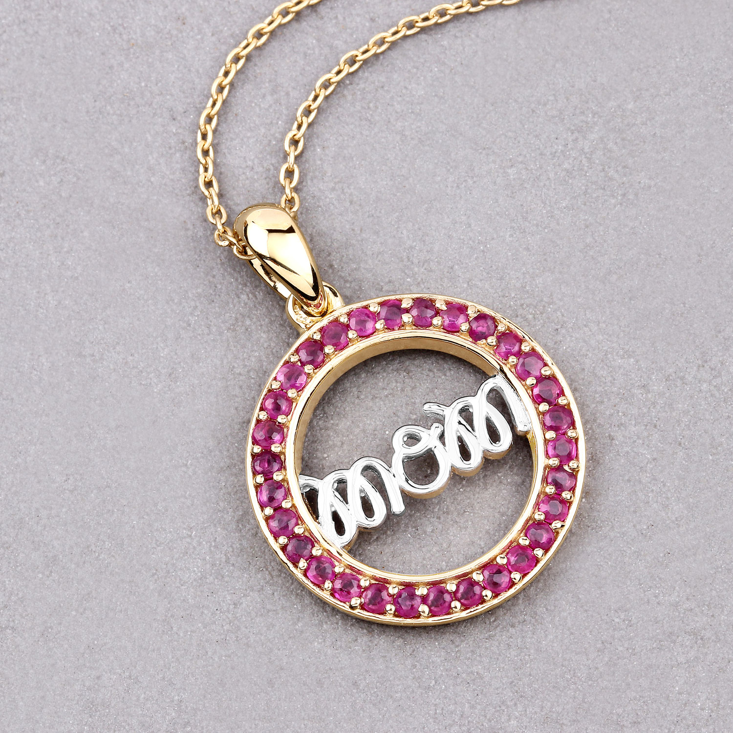 0.64 Carat Genuine Ruby .925 Sterling Silver Pendant 0.64 C.T.W Sterling Silver - view 5