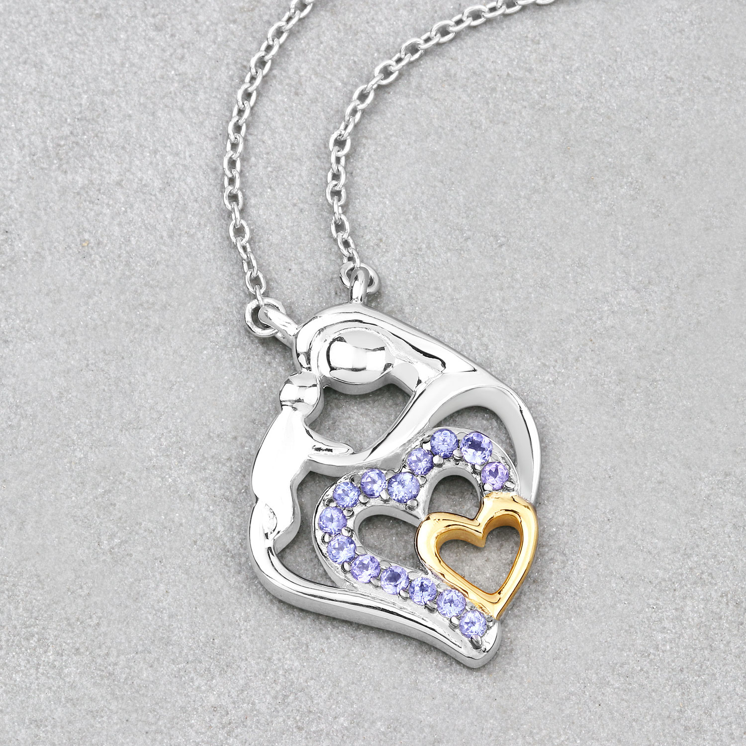 0.28 Carat Genuine Tanzanite .925 Sterling Silver Pendant 0.28 C.T.W Sterling Silver - view 8