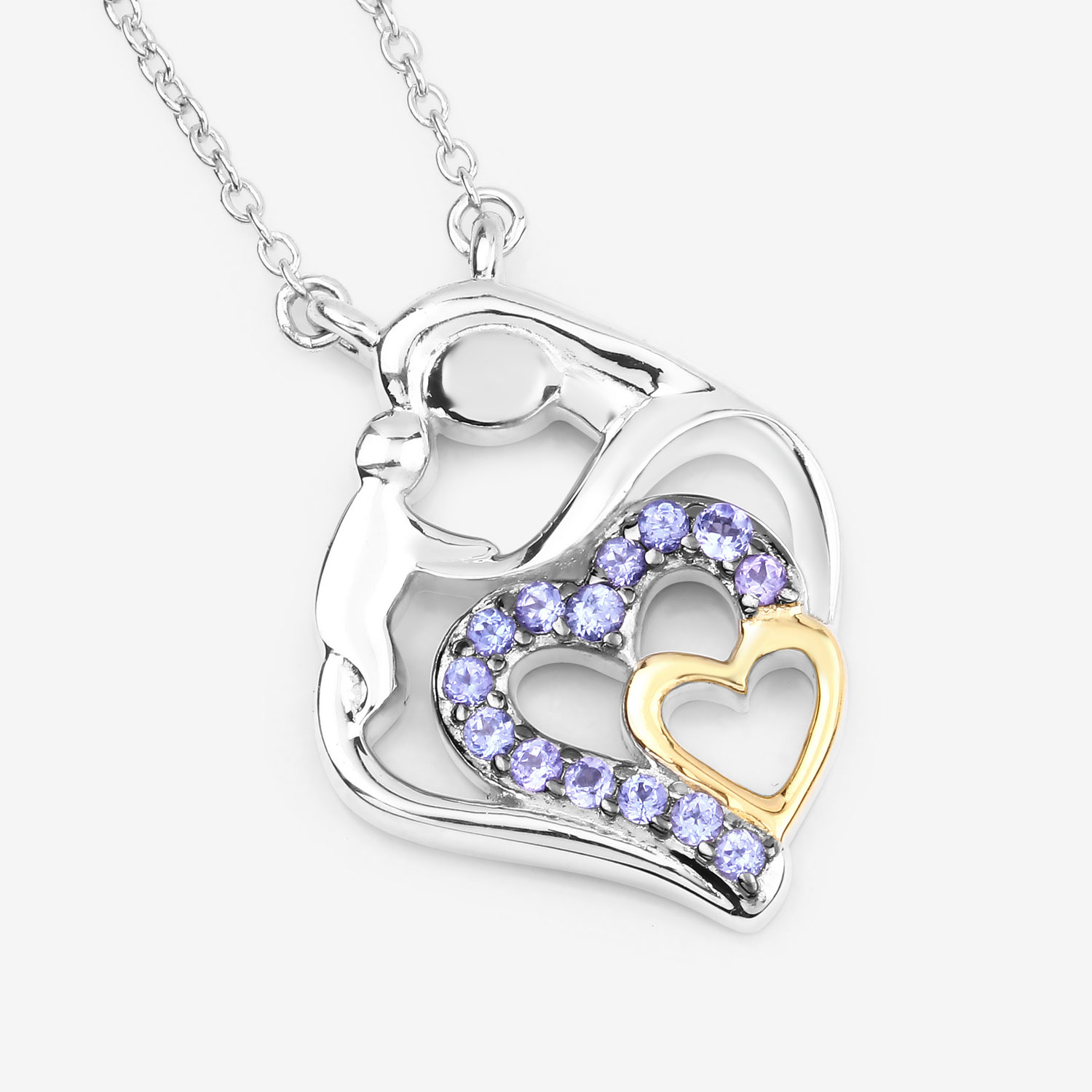 0.28 Carat Genuine Tanzanite .925 Sterling Silver Pendant 0.28 C.T.W Sterling Silver - view 6