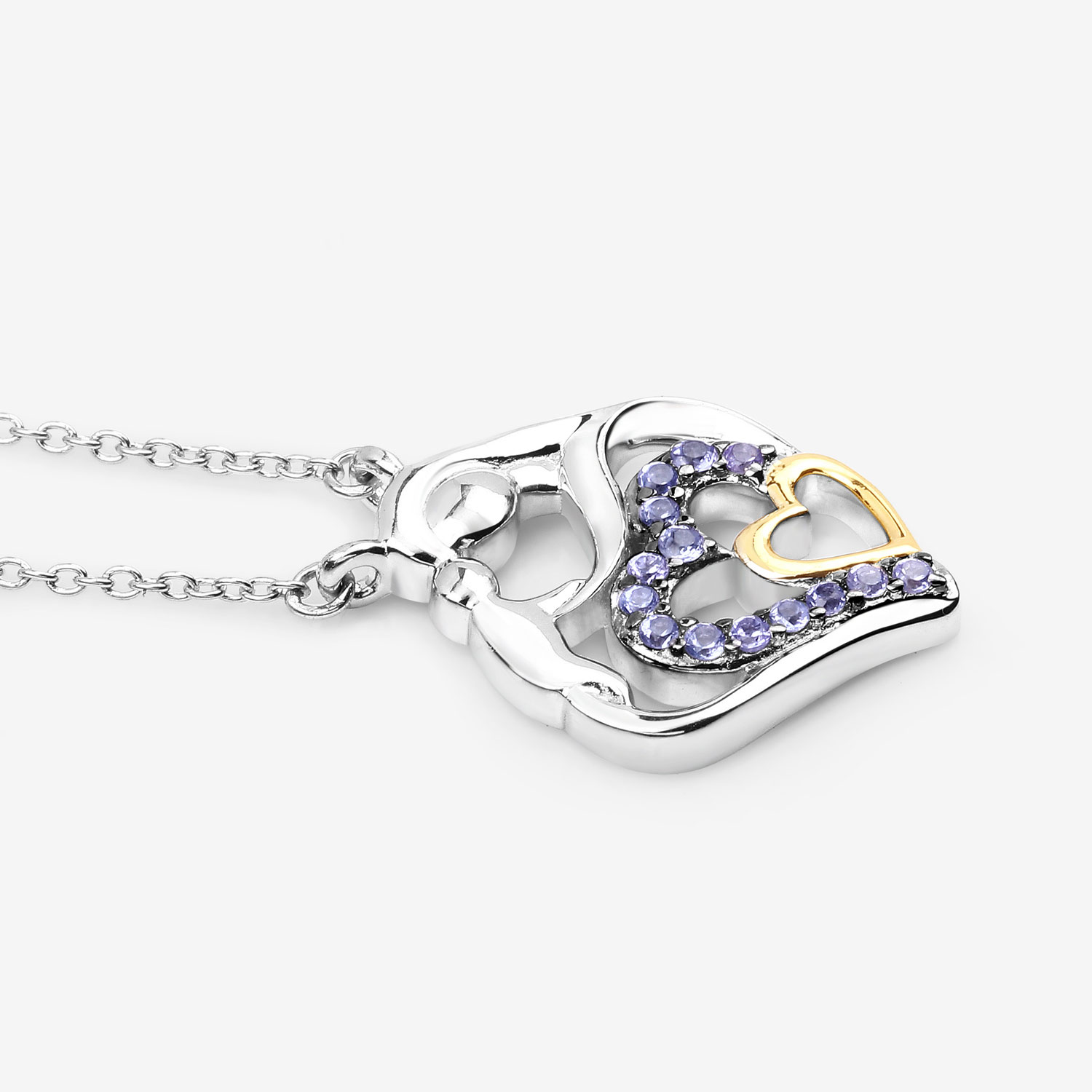 0.28 Carat Genuine Tanzanite .925 Sterling Silver Pendant 0.28 C.T.W Sterling Silver - view 4