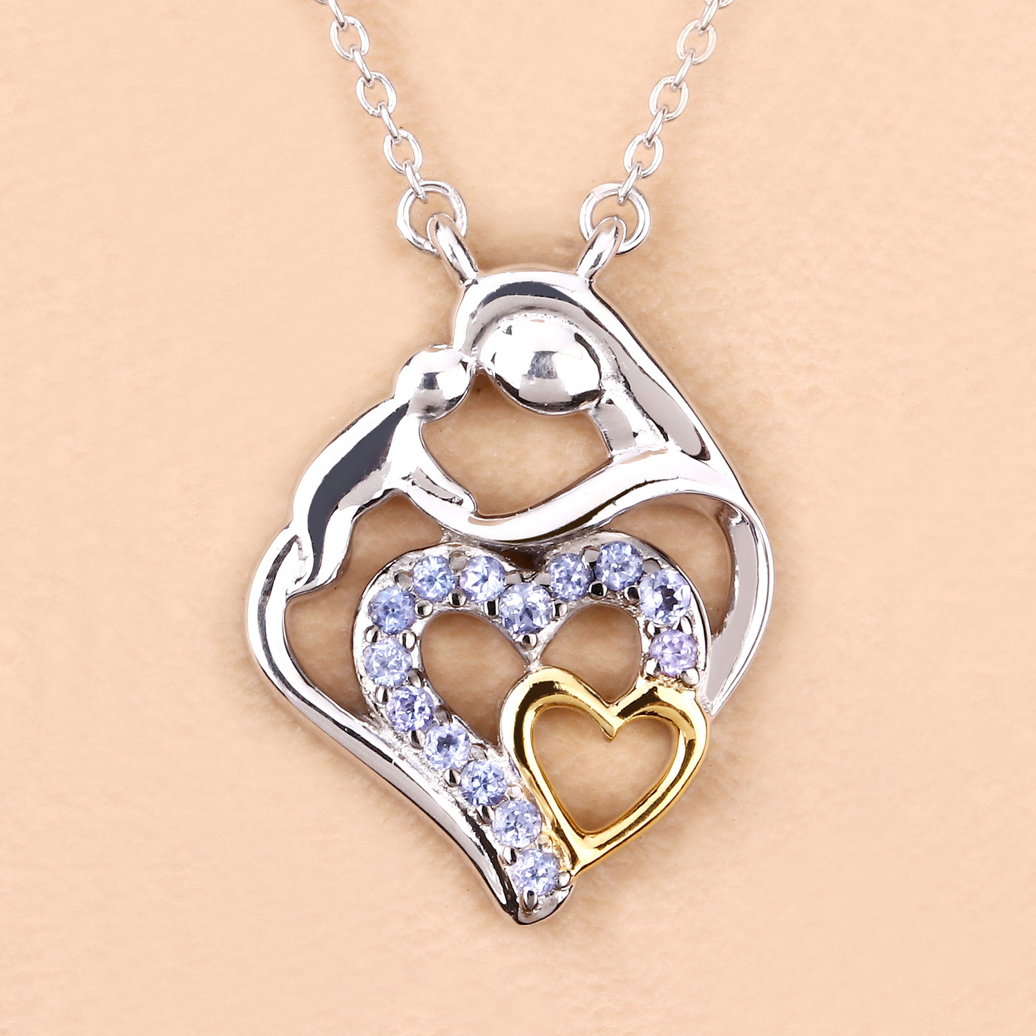 0.28 Carat Genuine Tanzanite .925 Sterling Silver Pendant 0.28 C.T.W Sterling Silver - view 7